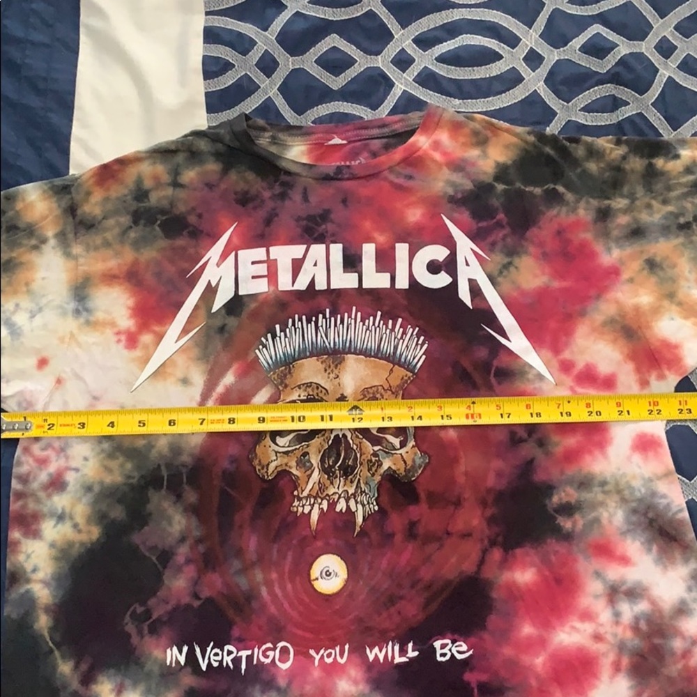 Tie Dye Metallica TShirt • MENS Large